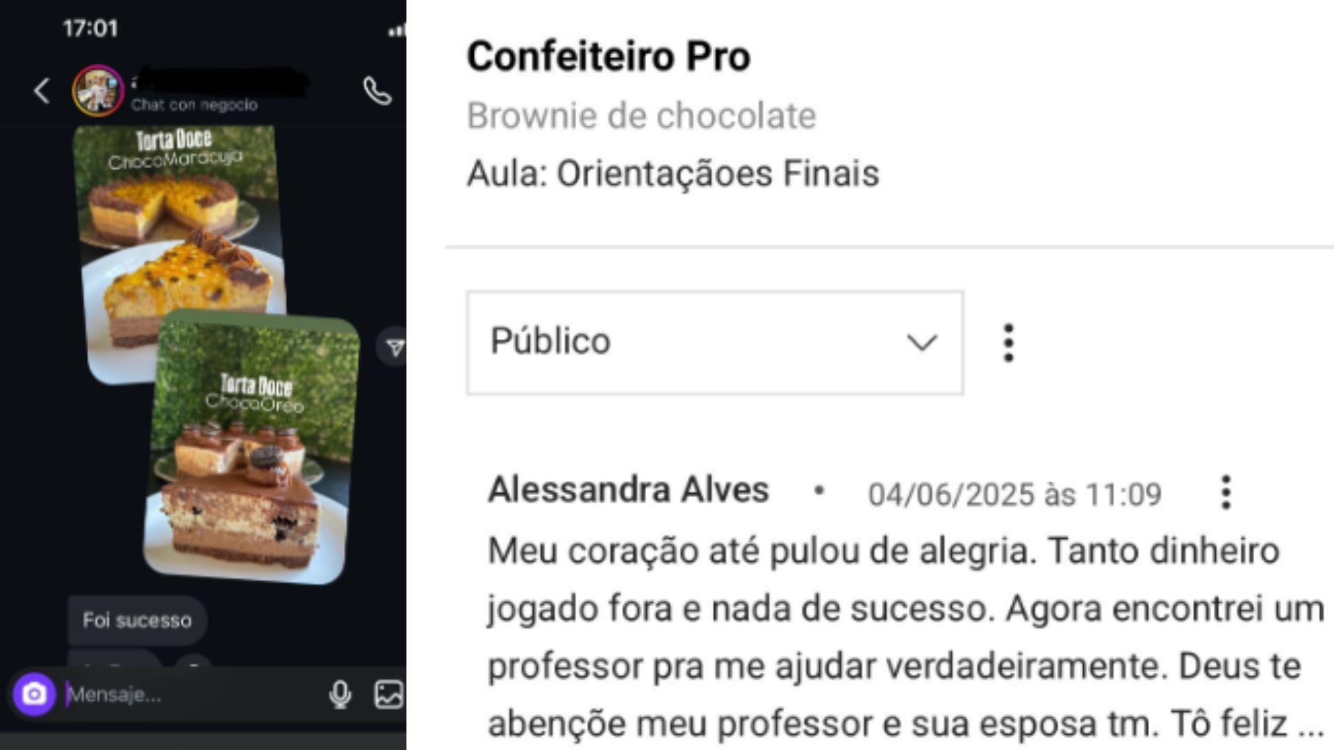 Depoimento de aluno 2